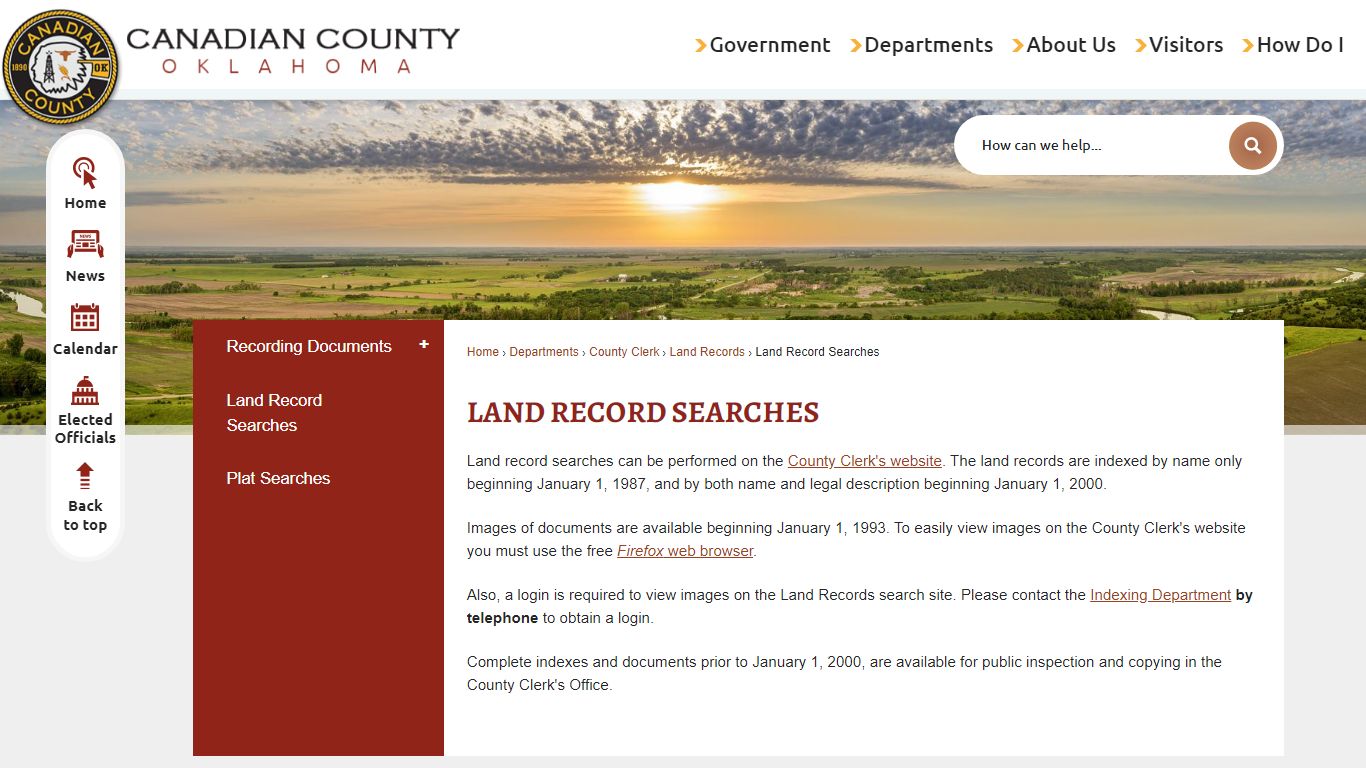 Land Record Searches | Canadian County, OK - Official Website